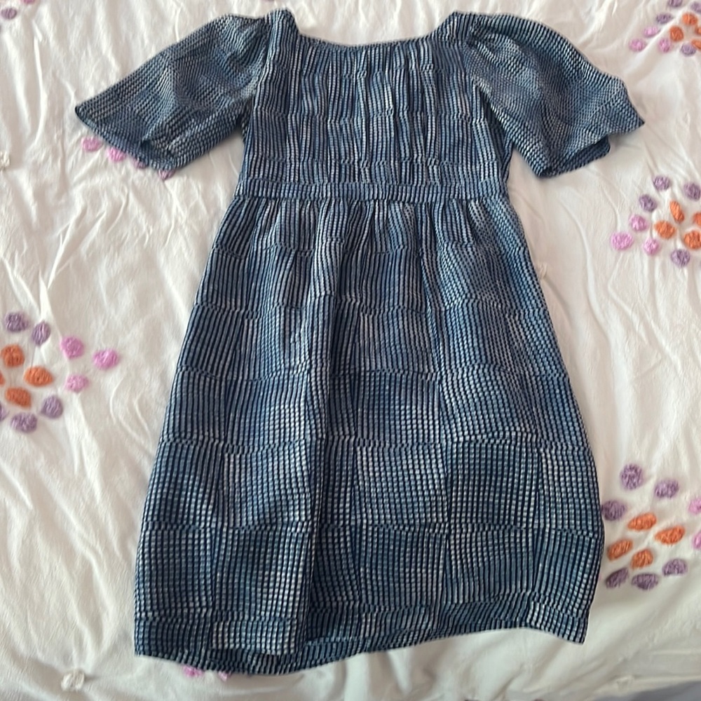 Banana republic blue and white baby doll dress.
